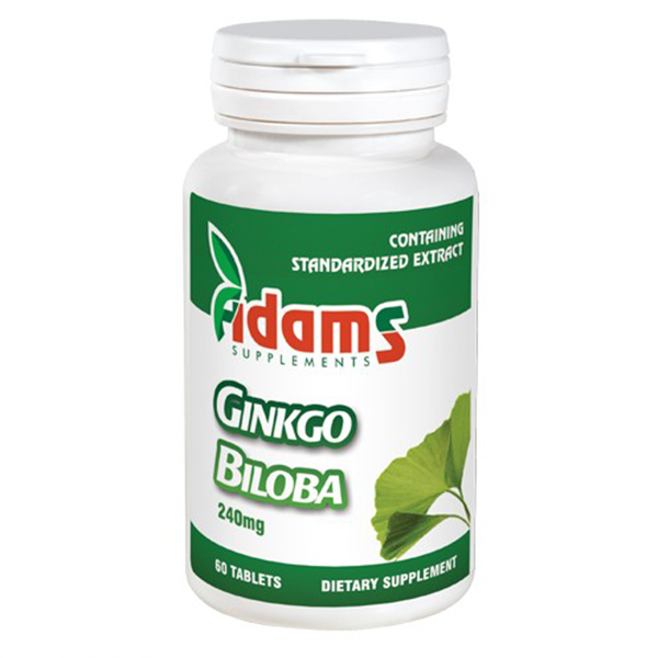 Ginkgo Biloba Adams Supplements - 60 capsule