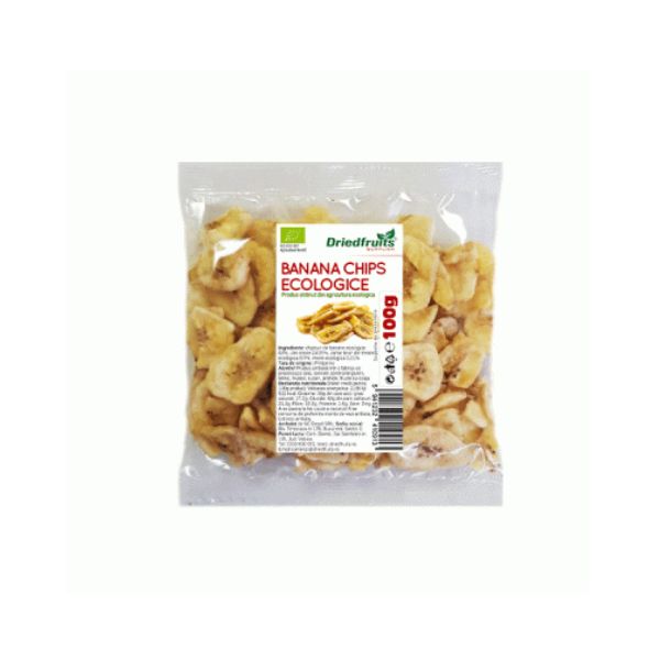 Banana chips confiata BIO Driedfruits - 100 g