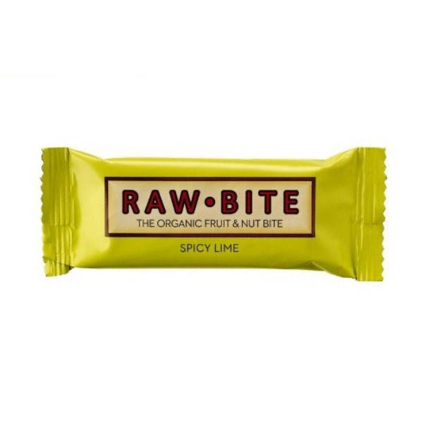 Baton nutritiv picant cu lime (fara gluten si lactoza) BIO Raw Bite - 50 g
