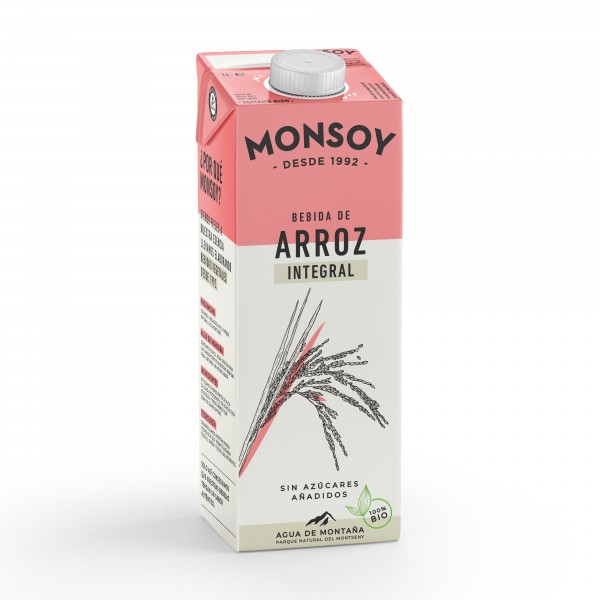 Bautura orez integral (fara zahar) BIO Monsoy - 1 litru