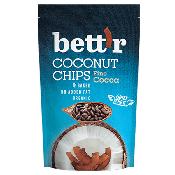 Chips de cocos cu cacao BIO Bettr - 70 g