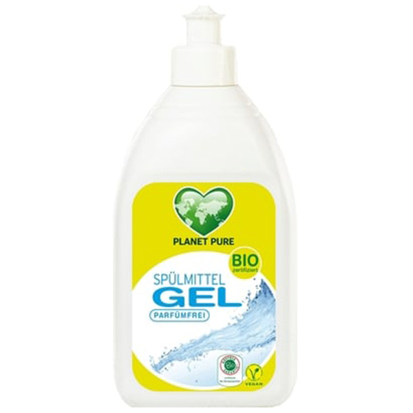 Detergent gel pentru vase hipoalergen (fara parfum) ECO Planet Pure - 500 ml