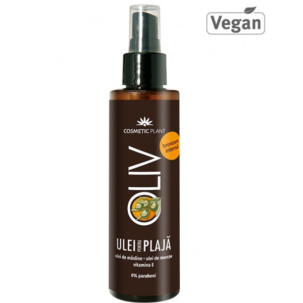 Ulei pentru plaja OLIV bronzare intensa cu vitamina E, ulei masline si de morcov Cosmetic Plant- 150 ml