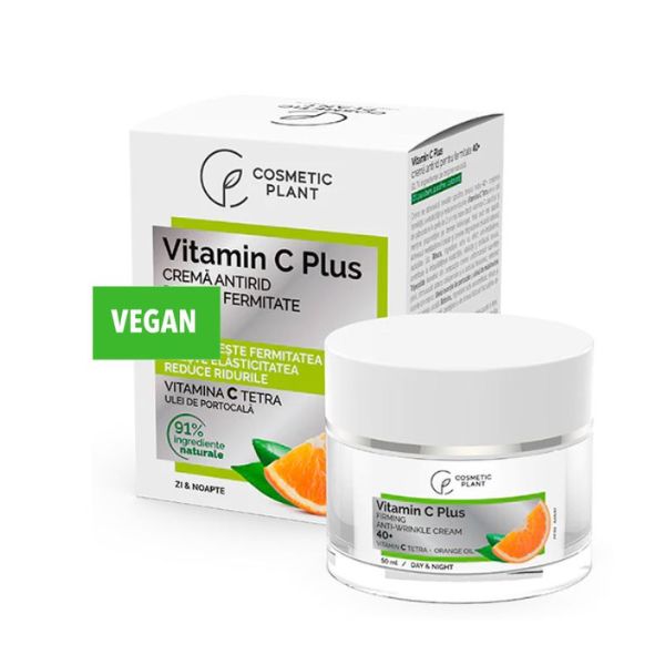 Crema antirid pentru fermitate 40+ VitaminC Plus Cosmetic Plant - 50 ml