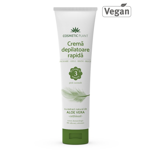 Crema depilatoare cu extract de aloe vera (pentru piele normala) Cosmetic Plant - 150 ml