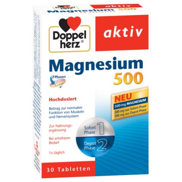 Aktiv Magneziu 500 mg Doppelherz - 30 capsule