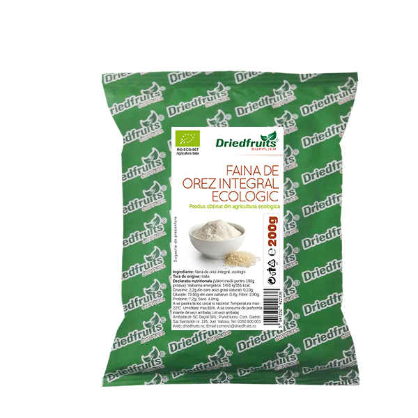 Faina de orez integral BIO Driedfruits - 200 g 