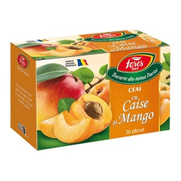 Ceai cu caise si mango (20 pliculete) Fares - 40 g