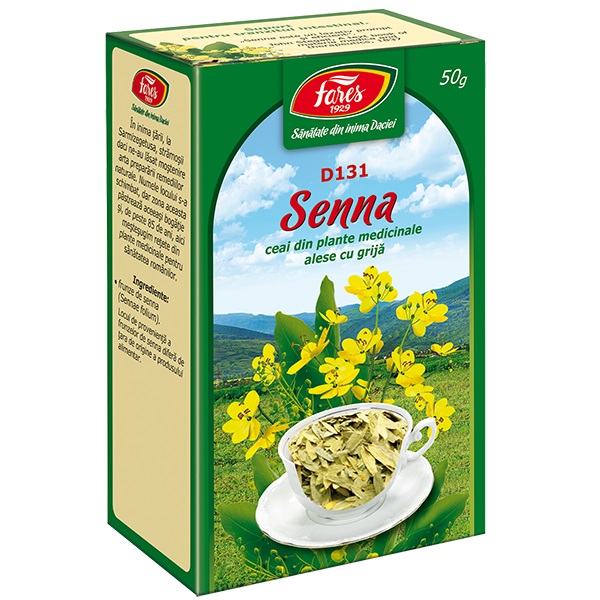 Ceai senna frunze (punga) Fares - 50 g