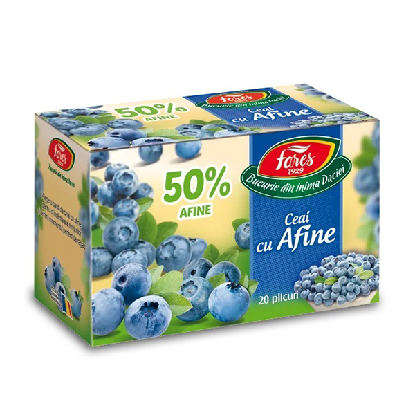 Ceai cu 50% afine (pliculete) Fares - 40 g