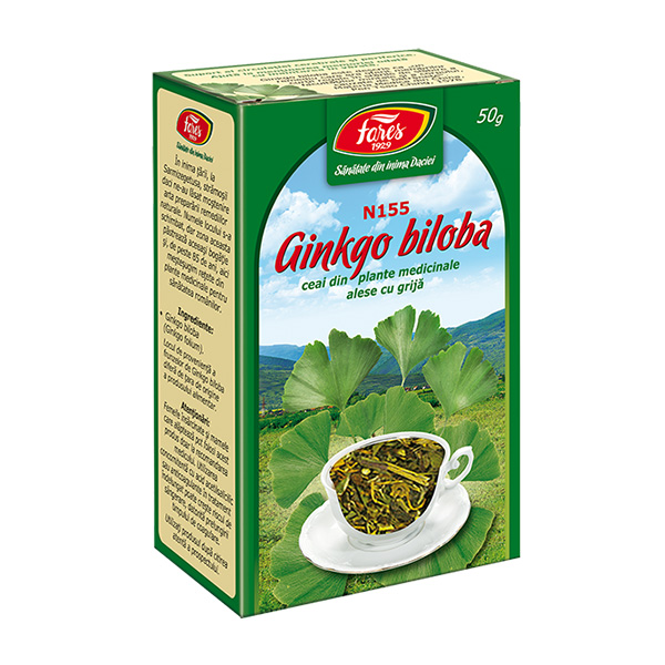Ceai ginkgo biloba frunze (punga) Fares - 50 g
