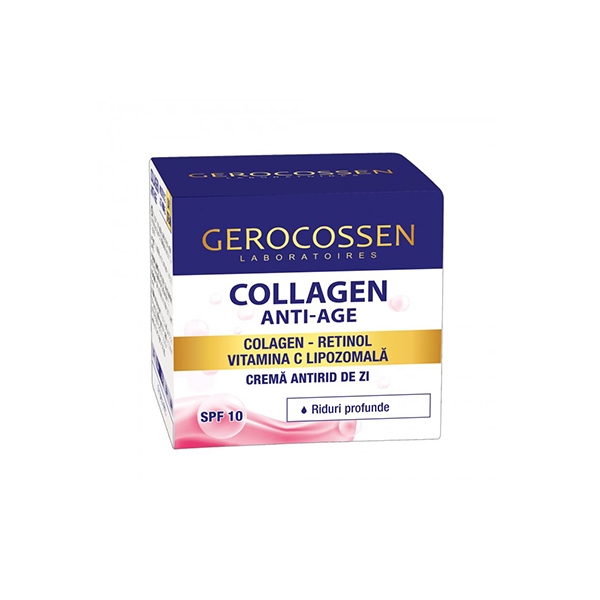 Crema antirid de zi riduri profunde SPF 10 Collagen Anti-Age Gerocossen - 50 ml