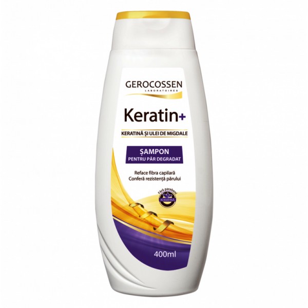 Sampon pentru par degradat Keratin+ Gerocossen - 400 ml