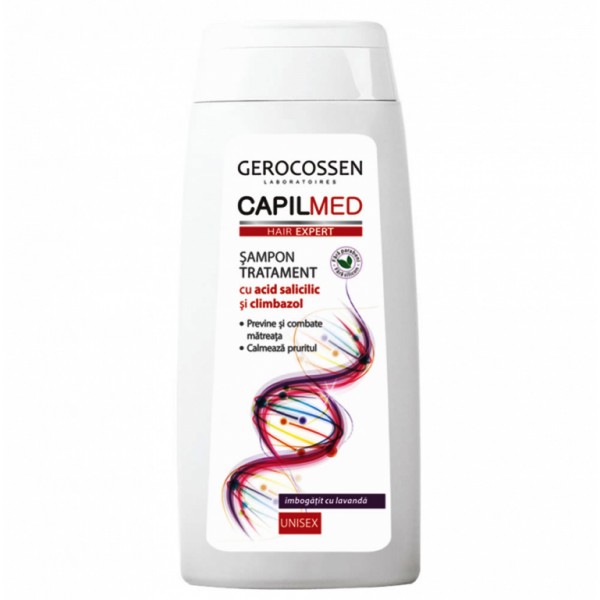 Sampon tratament contra matretii cu acid salicilic si climbazol Capilmed Gerocossen - 275 ml