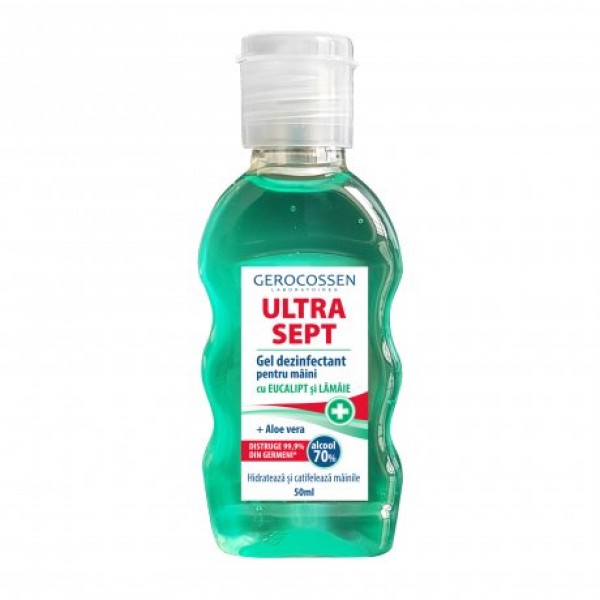 Gel dezinfectant maini (cu eucalipt si lamaie) Biocid ULTRA SEPT Gerocossen - 50 ml