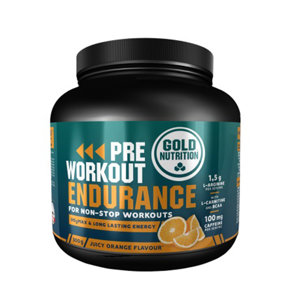 Pre-workout (endurance) portocale GoldNutrition - 300 g