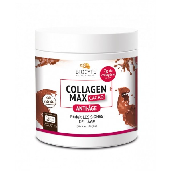 Colagen max cu gust de cacao (20 portii x 13 g) Biocyte - 260 g