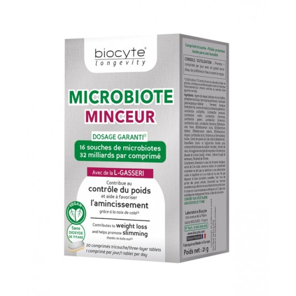 Culturi lactice Microbiote Minceur Biocyte - 20 capsule