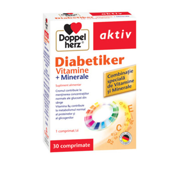 Aktiv Diabetiker Vitamine + Minerale Doppelherz - 30 capsule