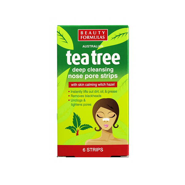 Benzi de curatare a porilor de pe nas cu ulei de Tea Tree Beauty Formulas - 6 bucati