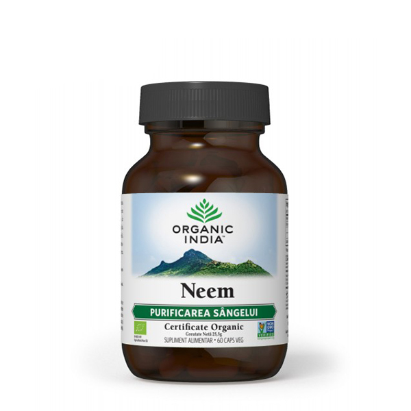 Neem (antibiotic & antifungic natural) (fara gluten) BIO Organic India - 60 cps