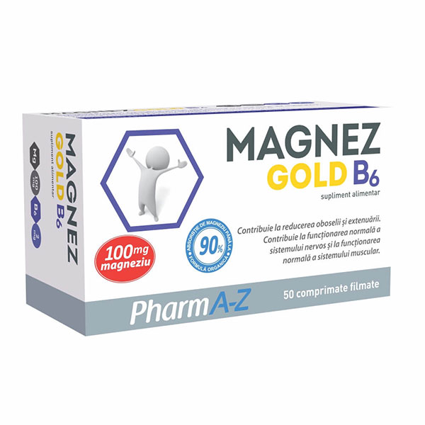 Magnez Gold B6 PharmA-Z - 50 comprimate