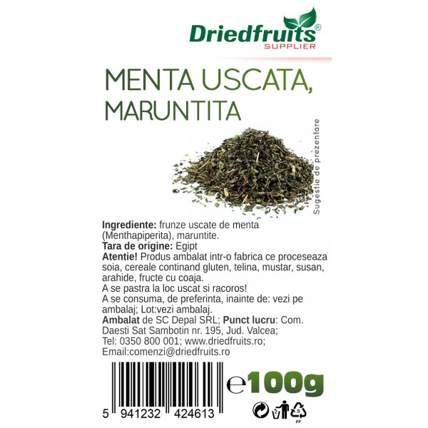Menta uscata (maruntita) - 100 g