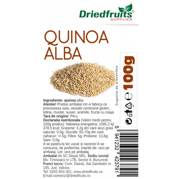 Quinoa alba Driedfruits - 100 g
