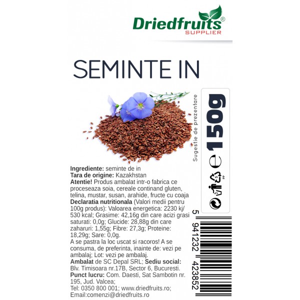 Seminte in Driedfruits - 150 g