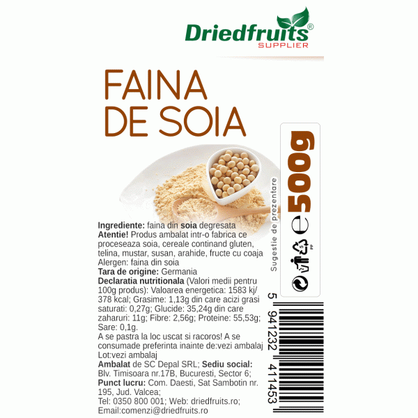 Faina soia Driedfruits - 500 g