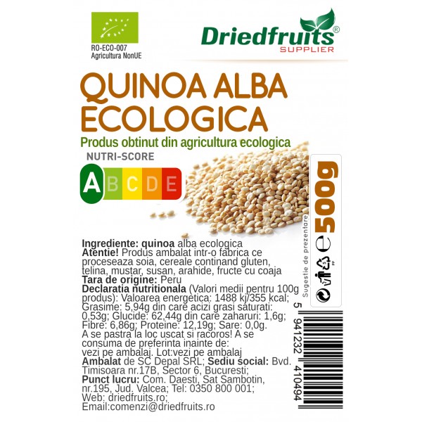 Quinoa alba BIO Driedfruits - 500 g