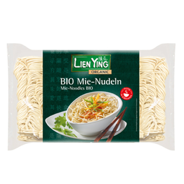 Noodles cu ou (taietei) Mie (din faina de grau) BIO Lien Ying - 250 g