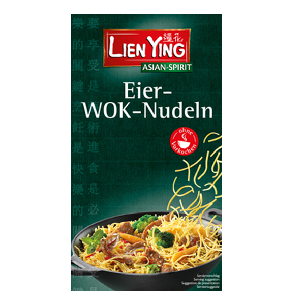 Noodles cu ou (taietei) pt wok (din faina de grau) Lien Ying - 250 g