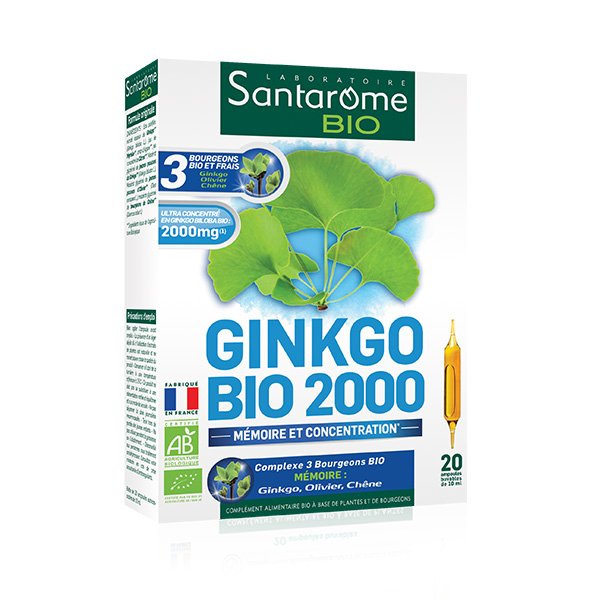 Ginkgo 2000 BIO Santarome - 20 fiole