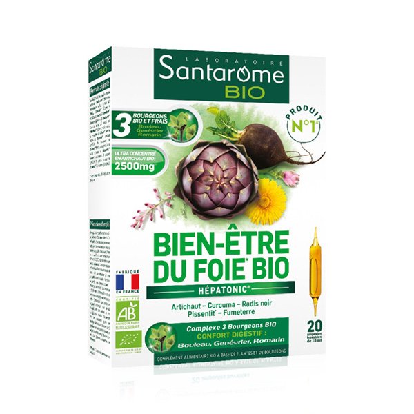 Bien-Etre du Foie (hepatonic) BIO Santarome - 20 fiole