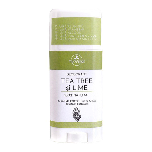 Deodorant cu tea tree si lime Trio Verde - 60 g