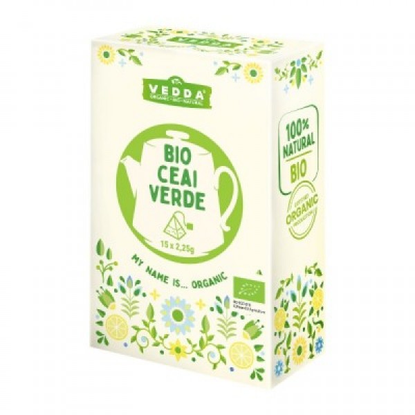 Ceai verde (15 piramide) BIO Vedda - 33.75 g