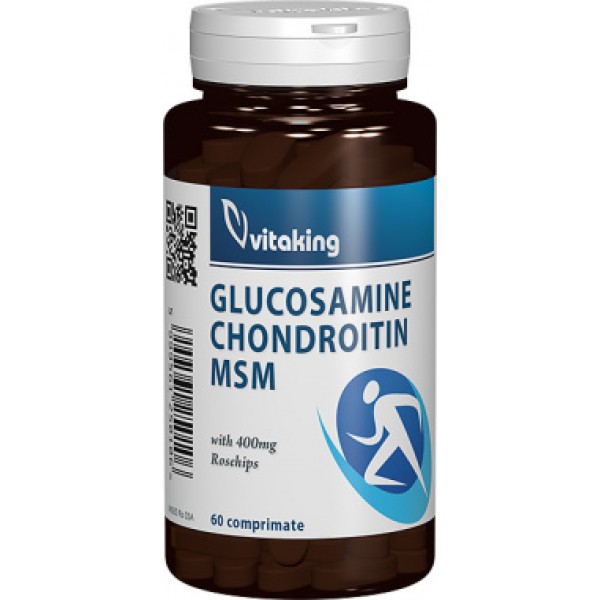 Glucozamina, condroitina, MSM + macese Vitaking - 60 comprimate
