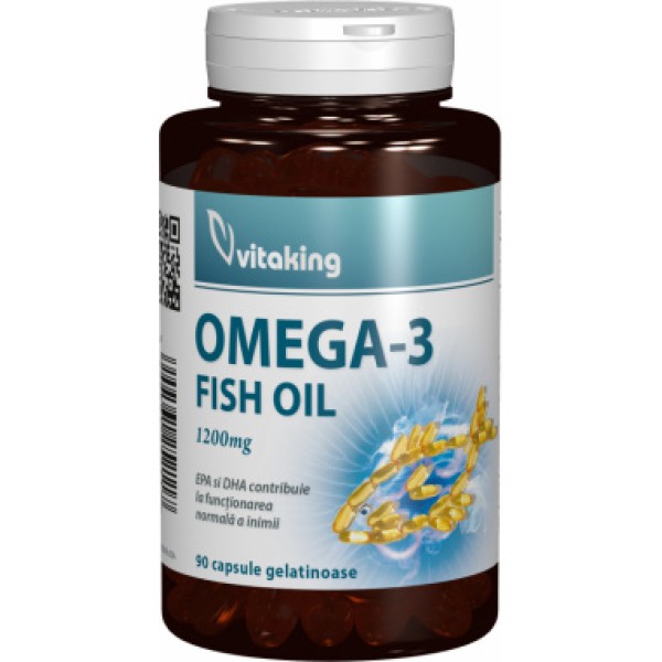 Omega-3 1200 mg Vitaking - 90 capsule gelatinoase