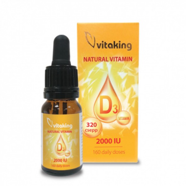 Picaturi de vitamina D3 - 2000UI Vitaking - 10 ml