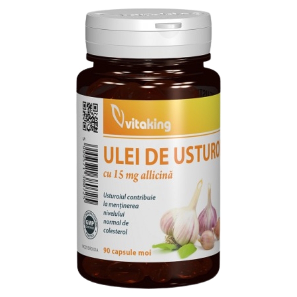 Ulei de usturoi 30 mg Vitaking - 90 capsule gelatinoase