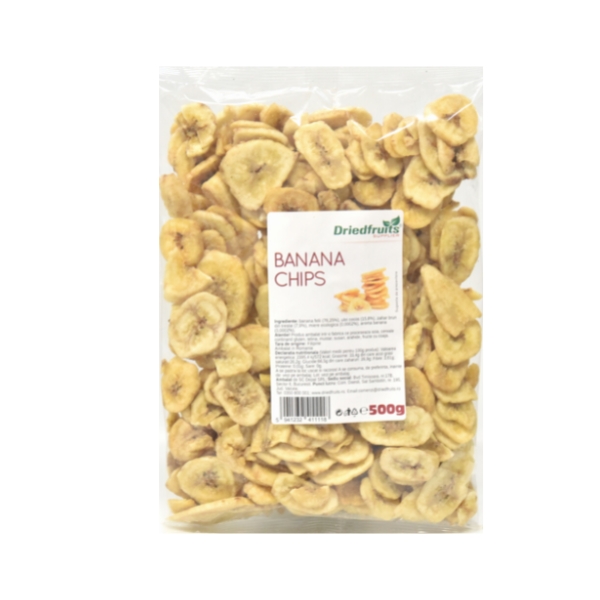 Banana chips confiata Driedfruits - 500 g
