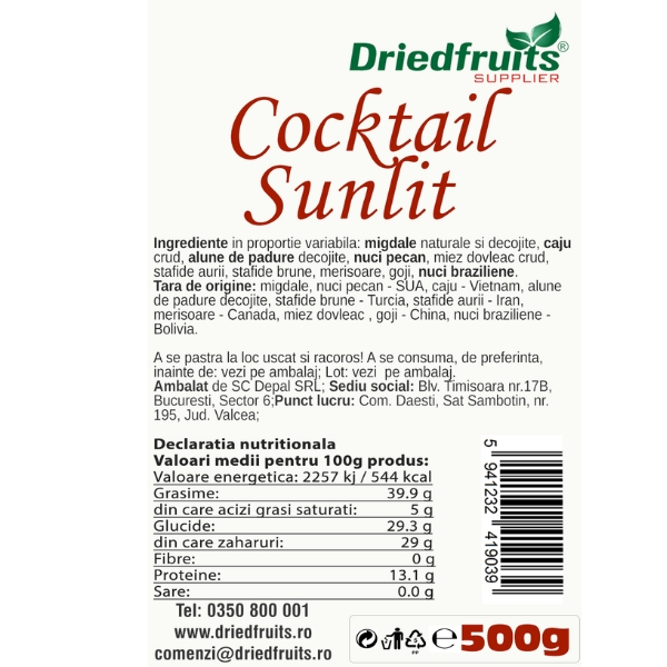 Cocktail Driedfruits - 500 g