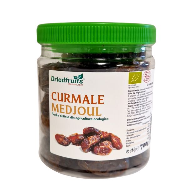 Curmale deshidratate cu samburi Medjoul BIO Driedfruits - 700 g