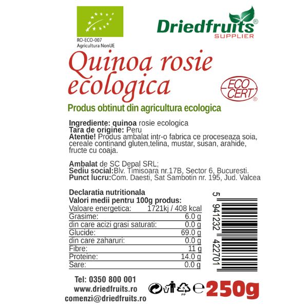 Quinoa rosie BIO Driedfruits - 250 g