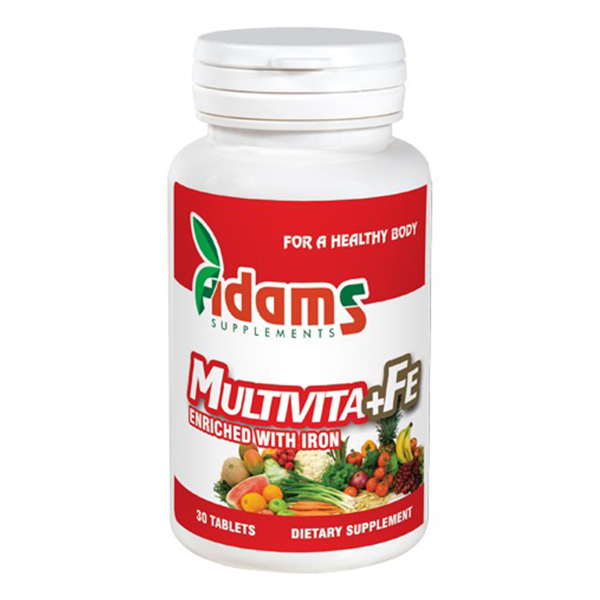 Multivita+Fe Adams Supplements – 30 capsule