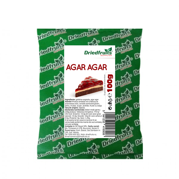 Agar agar - 100 g imagine produs 2021 Dried Fruits