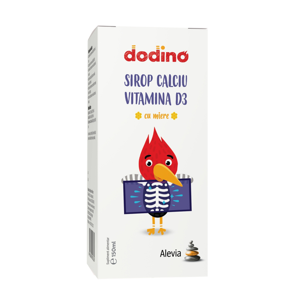 Sirop Calciu si Vitamina D3 Dodino Alevia - 150 ml imagine produs 2021 Alevia