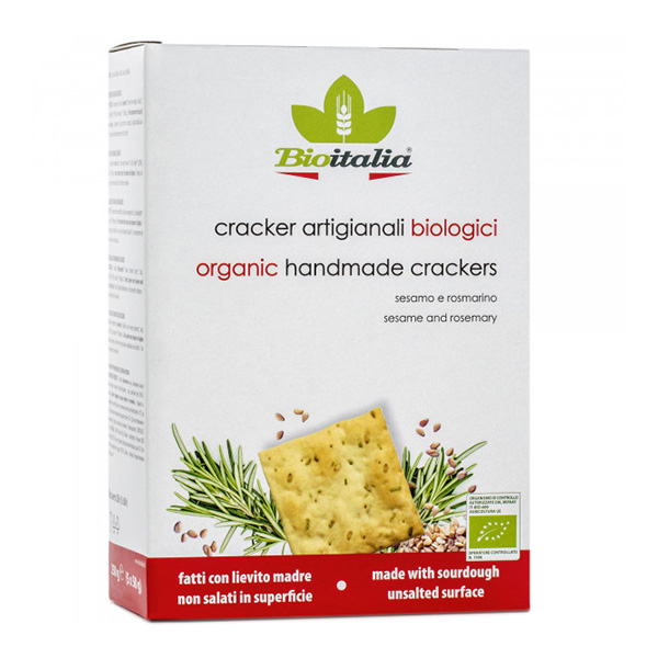 Crackers cu susan si rozmarin BioItalia BIO - 250 g