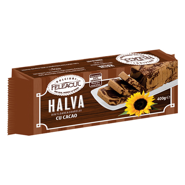 Halva cacao Feleacul – 400 g Boromir Biscuiti vegani & Budinci & Snacks
